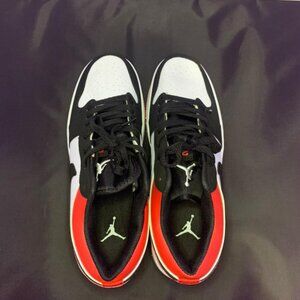 Jordan low shadow red black white